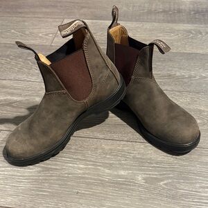 Blundstone Womens 1306 Rustic Brown Chelsea Leather Boots